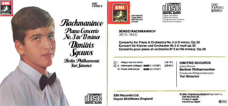 Buy Rachmaninov Piano Concerto No 3